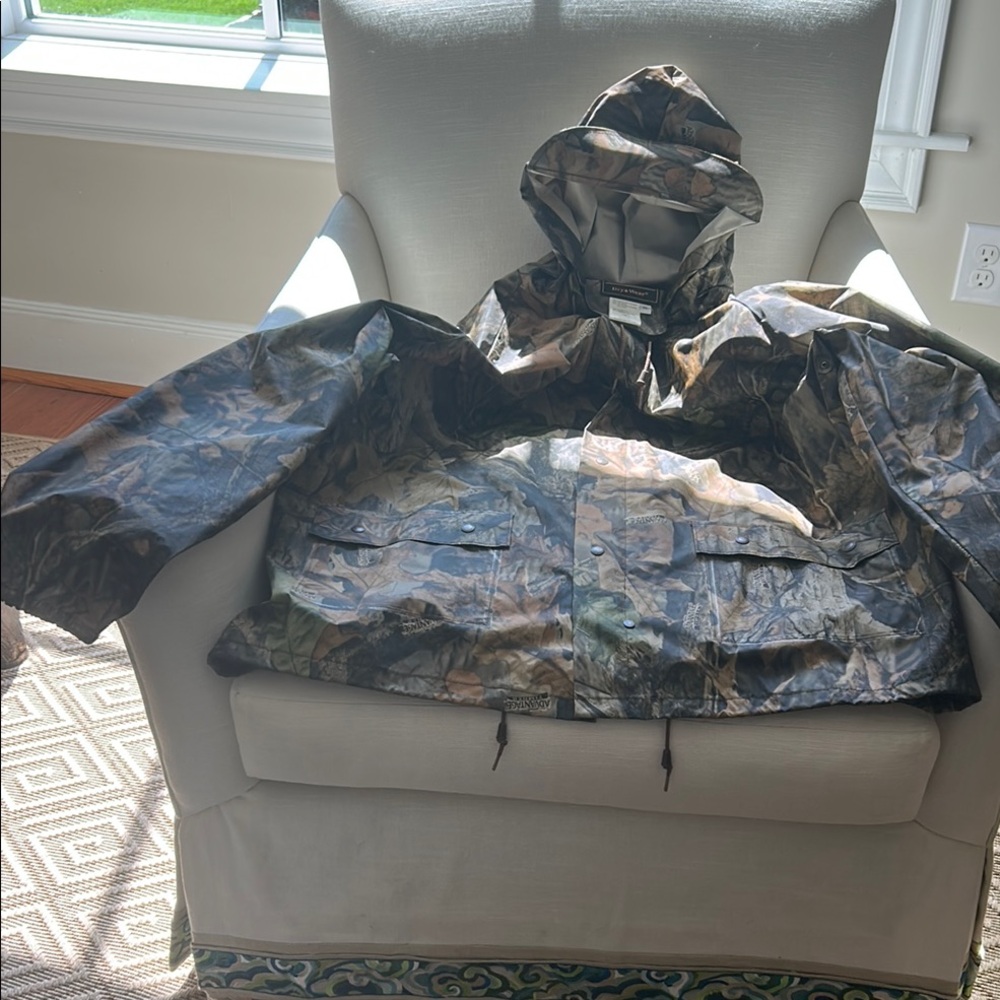 Green and Brown Raincoats Lightweight Water-Resistant
